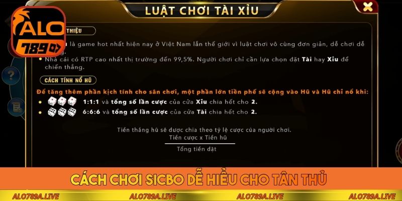 Cách chơi Sicbo dễ hiểu cho tân thủ