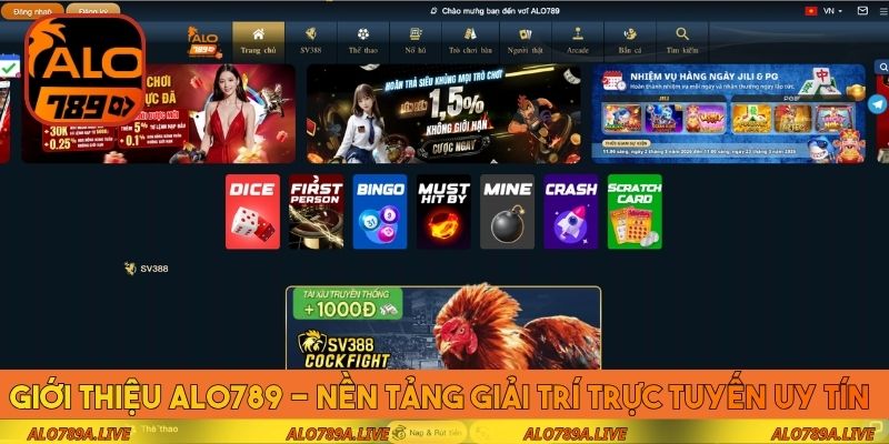 Giới thiệu Alo789 - Nền tảng giải trí trực tuyến uy tín