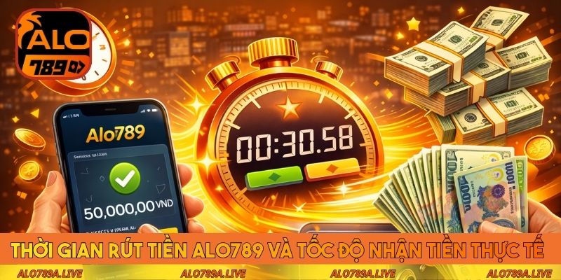 Thời gian rút tiền Alo789 và tốc độ nhận tiền thực tế