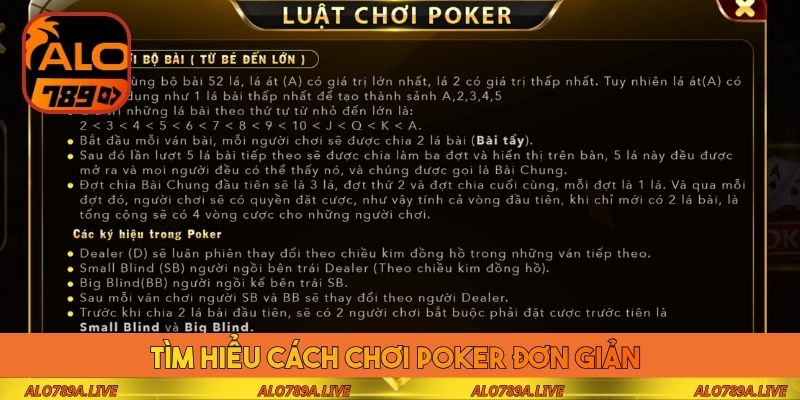Tìm hiểu cách chơi Poker đơn giản